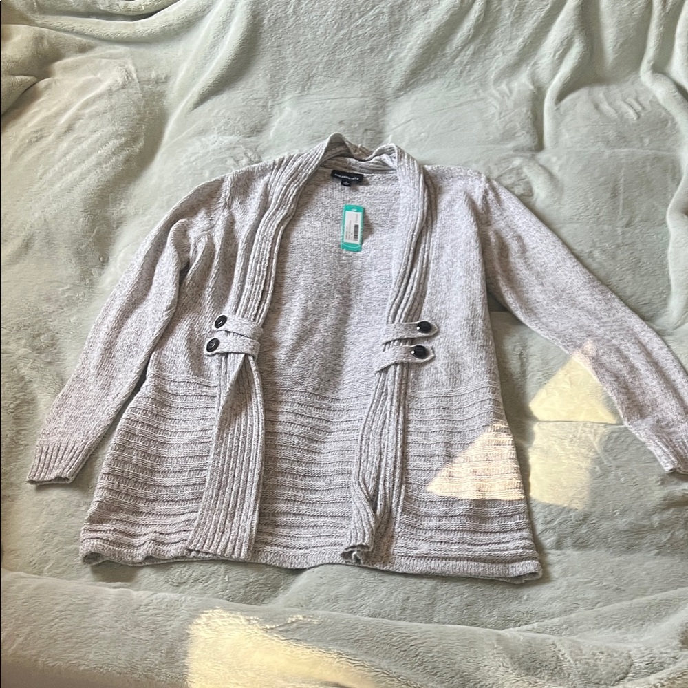 Fortune + Ivy Open Knit Cardigan – Size M ✨